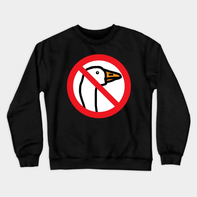 No Goose Game Gaming Portrait Crewneck Sweatshirt by ellenhenryart